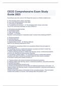 CECE Comprehensive Exam Study Guide
