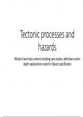 A-level geography Tectonic hazards powerpoint