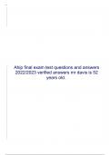 Ahip final exam test questions and answers 2022/2023 verified answers mr davis is 52 years old