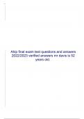 Ahip final exam test questions and answers 2022&sol;2023 verified answers mr davis is 52 years old