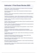 Instructor 1 Final Exam Review 2023