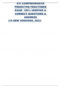 ATI COMPREHENSIVE PREDICTOR PROCTORED EXAM  100&percnt; VERIFIED & CORRECT QUESTIONS & ANSWERS  &lpar;10 NEW VERSIONS&comma; 2023