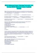HESI Milestone Exam 1 Herzing University New  Version/ HESI Milestone Exam 1 Updated  Version