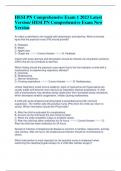 HESI PN Comprehensive Exam 1 2023 Latest  Version/ HESI PN Comprehensive Exam New  Version