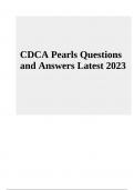 CDCA Exam Questions With Answers Latest Update 2023/2024 (GRADED A+)