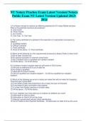NY Notary Practice Exam Latest Version/ Notary  Public Exam NY Latest Version Updated 2023- 2024