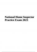 National Home Inspector Practice Exam Questions With Answers | Latest Update 2023/2024 (GRADED A+)