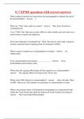 E-7 EPME questions with correct answers