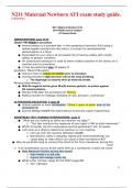 N211 Maternal Newborn ATI exam study guide&period;  &lbrack;VERIFIED&rsqb;