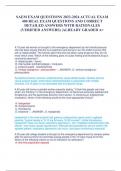 SAEM EXAM QUESTIONS 2023-2024 ACTUAL EXAM  400 REAL EXAM QUESTIONS AND CORRECT  DETAILED ANSWERS WITH RATIONALES  &lpar;VERIFIED ANSWERS&rpar; &vert;ALREADY GRADED A&plus;