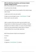 HESI A2 2023 Exam Questions and Answers &lpar;Latest Update&rpar; Verified Answers