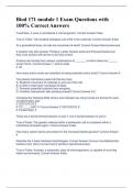 BIOL 171 Module 1 Exam Questions with Correct Answers &lpar;Latest 2023&rpar;
