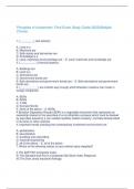 Principles of Investment: Final Exam Study Guide 2023(Multiple Choice)