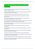 NERC RC Exam 2023 Questions and Answers
