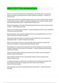 WGU C211 Pre-Assessment&sol;verified answers&sol;graded A&plus;
