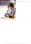 ASSESSMENT IN EARLY CHILDHOOD EDUCATION  7Th Ed SUE C - TEST BANK