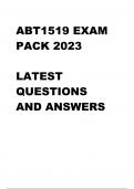 ABT1519 EXAM PACK 2023