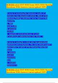 NURSING 6512 EXIT HESI Exam 2023&sol;2024 Nursing Questions With Answers Latest upload 100&percnt;