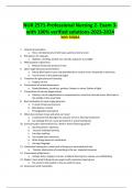   NUR 2571-Professional Nursing 2- Exam 3-with 100% verified solutions-2023-2024