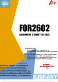 FOR2602 Assignment 2 Semester 2 2023 ( 816918) - DUE 13 SEPTEMBER 2023