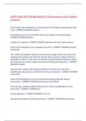 CCHT PRACTICE EXAM DAVITA 150 Questions with Verified Answers&comma;100&percnt; CORRECT