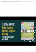 UNDERSTANDING MEDICAL-SURGICAL NURSING 6TH EDITION, BY LINDA S. WILLIAMS AND PAULA D.HOPPER TEST BANK