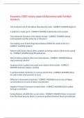 Fresenius CCHT review exam 64 Questions with Verified Answers&comma;100&percnt; CORRECT