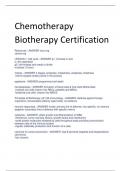 Chemotherapy  Biotherapy Certification