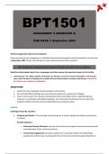 BPT1501 Assignment 2 Semester 2 (Answers) - Due: 1 September 2023