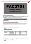 FAC3701 Assignment 1 Semester  2 [Answers] - Due: 1 September 2023