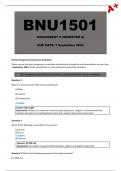 BNU1501 Assignment 3 Semester 2 [Answers] - Due: 1 September 2023