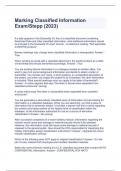 Marking Classified Information Exam&sol;Stepp &lpar;2023&rpar;