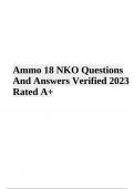 Ammo 18 Exam Questions With Answers Latest 2023/2024 | 100% Verified