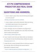 ATI PN COMPREHENSIVE PREDICTOR 2023 REAL EXAM 180 QUESTIONS AND ANSWERS.pd