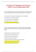 Exit Exam 757 Questions And Answers &lpar;100 OUT OF 100&rpar; Guaranteed Pass &vert; Latest Fall