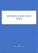 SED2601 EXAM PACK 2023