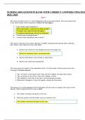 NURSING 6001 QUESTION BANK WITH CORRECT ANSWERS UPDATED 2022 &sol; 2023