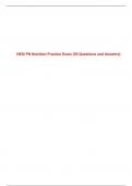 HESI PN Nutrition Practice Exam {50 Questions and Answers}