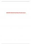 HESI RN EVOLVE Nutrition Practice Exam