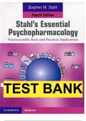 TEST BANK Stahl's Essential Psychopharmacology 4th Edition |Latest update 