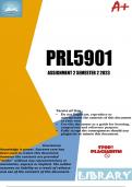 PRL5901 Assignment 2 (DETAILED ANSWERS) 2023 (739803) - DUE 15 SEPTEMBER 2023 (13:00) 