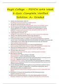 Regis College - PSYCH 643 Week 3 Quiz. Complete Verified Solution. A+ Graded