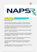 NAPSRx Practice: Questions And Answers (A+)