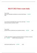 BLET 2021 State exam study