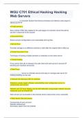 WGU C701 Ethical Hacking Hacking Web Servers&period;