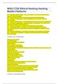WGU C702 Ethical Hacking Hacking Mobile Platforms