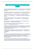 D027 WGU Actual Exam&sol; WGU D027 Latest  Version