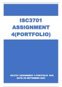 ISC3701 ASSIGNMENT 4 (PORTFOLIO) 2023  DUE DATE  08 SEPTEMBER 2023