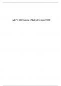 A&P 1 101 Module 4 Skeletal System TEST