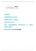 COM3702 ASSIGNMENT 02 2023 SEMESTER 02 - UNISA- ALL QUESTIONS ANSWERED PASS WITH 75%+